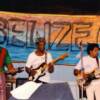 Patrick barrow, Bredda David & Raymond Barrow, backing up Anthony Richards @ CayeFest in Belize (Birds Isle) 1989